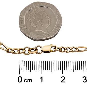 9ct Gold 1.8g 7 inch Figaro Bracelet